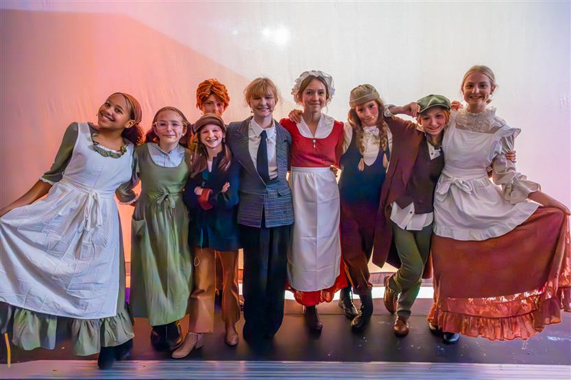 Legacy Middle students perform onstage